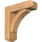 Ekena Millwork Thorton Craftsman Smooth Bracket w/ Offset Brace, Western Red Cedar, 5 1/2"W x 18"D x 18"H BKT0604X18X18THR04SWR - alternate 1